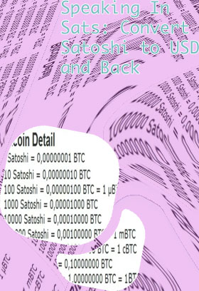 Satoshi to bitcoin calculator